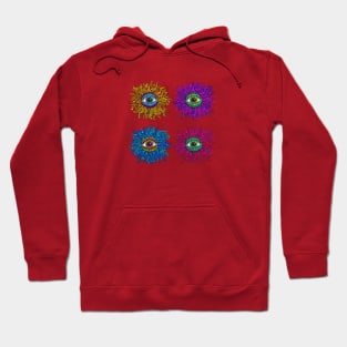 PSYCHEDELIC ART PSYCHEDELIC SUNFLOWERS - Pattern Hoodie